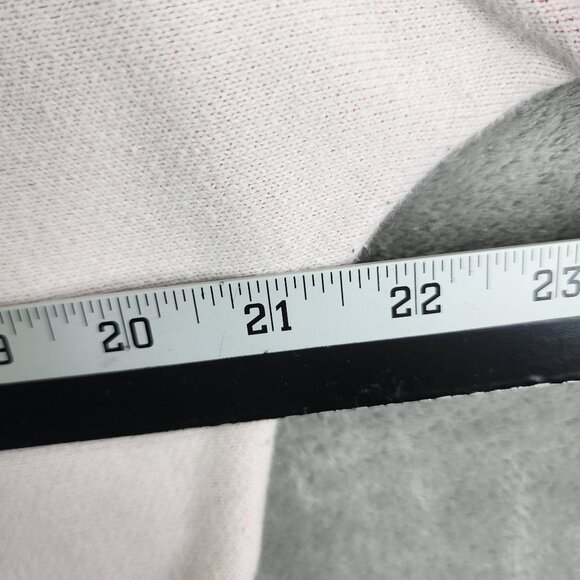 Womens Calvin Klein Jeans Cropped Sweater Red & White 100% Cotton Long Sleeve S - Picture 11 of 13